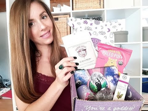 ASMR Unboxing Godess Provisions Box June 2018 - whispering