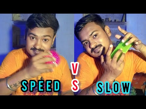 ASMR|| SPEED 🚄 VS SLOW 🦥 Triggers FOR RELAX ☺️[SUB]