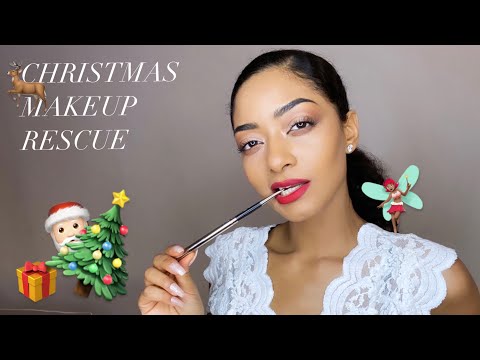 ASMR 💫 Christmas Angel Rescues Your Horrible Makeup 🧚🏽‍♀️ Role Play Unpredictable Triggers