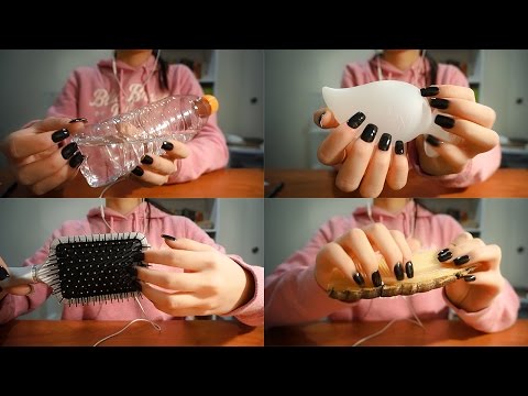ASMR ★ Tapping & Scratching #3 w/Artificial Nails (1 hour)