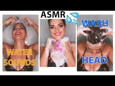 ASMR | 💦SONIDOS AL DUCHARSE💦  | WATER SOUNDS (espuma, jabón , esponja ,botes)