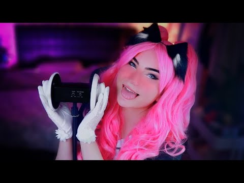 ASMR - Intense Mouth Sounds, Sticky Kisses & Ear Blowing w/ K At the Tingle Cafe