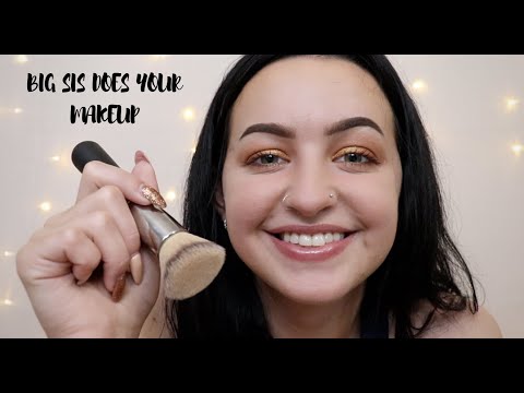 [ASMR] Big Sis Does Your Makeup RP