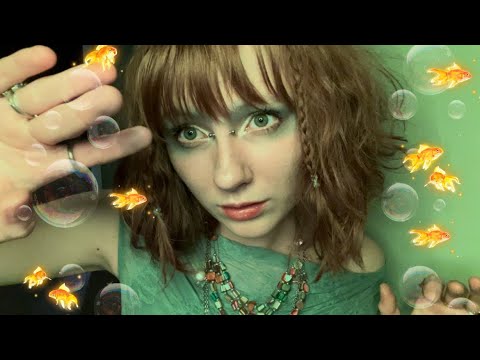 asmr siren song lulls you to sleep 🧜🏻‍♀️🌀~ ocean sounds , trippy visuals , intuitive singing