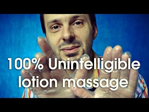 ASMR 100% Unintelligible Lotion Face Massage