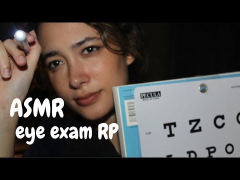 ASMR 👩‍⚕️👀 quirky weird nurse gives you an eye exam (whispering, object focus, light focus, etc.)