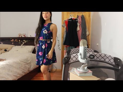 ASMR LIVE TRY-ON of Beautiful Dresses, Modeling LOL& Relaxing Fabric Sounds! Which dress looks best?