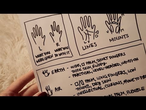 ASMR How to Read Palms ☾ Soft Spoken with Sharpie