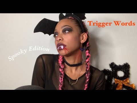 ASMR | 20 Trigger Words 🎃 ~ Spooky Edition 👻
