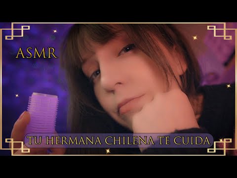 ⭐ASMR tu HERMANA Chilena te Ayuda a DORMIR [Sub] Atención Personal después de un MAL DIA