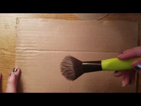 ASMR ~ My ASMR Story ~ Brushing Foundation On A Piece Of Cardboard