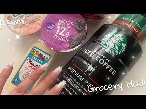 ASMR | Grocery Haul (tapping and scratching) ✨ Lofi