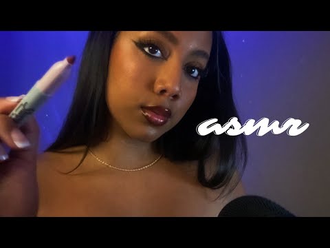 ASMR coloring on your face with marker