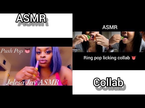 ASMR Lollipops 🍭 | Ring Pop & Push Pop  + Extreme Wet Mouth Sounds ft JSMR’s Jar