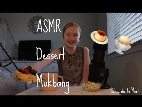 ASMR~ Dessert Mukbang 🍨 🍮🍮🍨 || Mari’s Custom Video