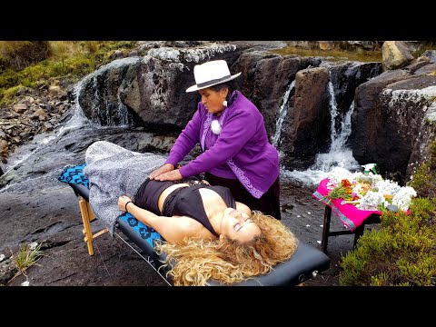 ASMR  in The Cajas National  Park by Rosita María. Full body  Relaxing massage & Spiritual Cleansing