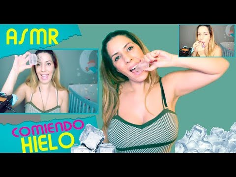 ASMR -🍚🍦 MEJOR 🎥 VIDEO ASMR COMIENDO HIELO MOUTH SOUNDS, BEST ICE EATING EN ESPAÑOL