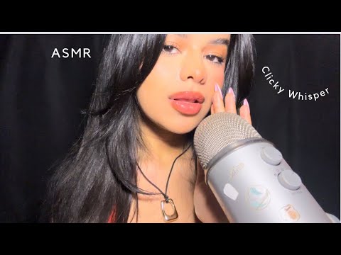 ASMR~ Clicky Whisper Ramble, Mouth Sounds & Tapping (100% Sensitivity)