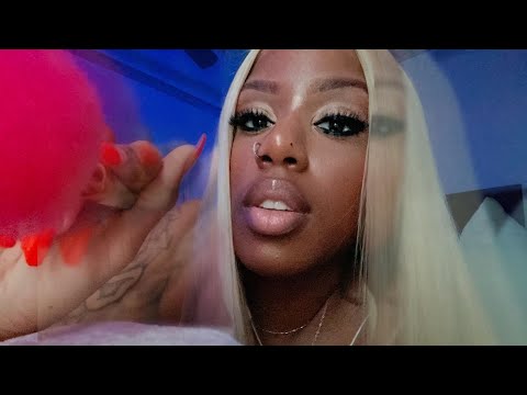 ASMR 👩🏽‍🦳| Layered Face Brushing w/ Mouth Sounds and Soft Whispers (Personal Attention)