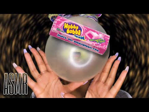 ASMR 💜  Your Friend Blows You Huge Bubbles {Whispered, Layered Sounds, Mask Tapping}