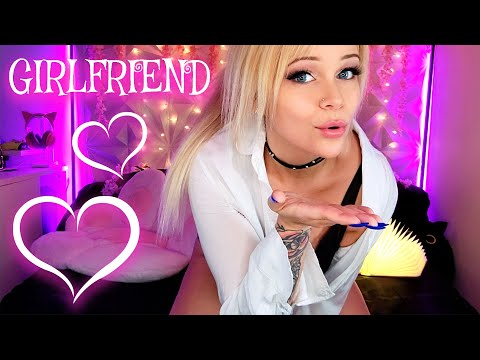 Cute & Shy ASMR Girlfriend 💋 Kisses I Love You in Bed 💋