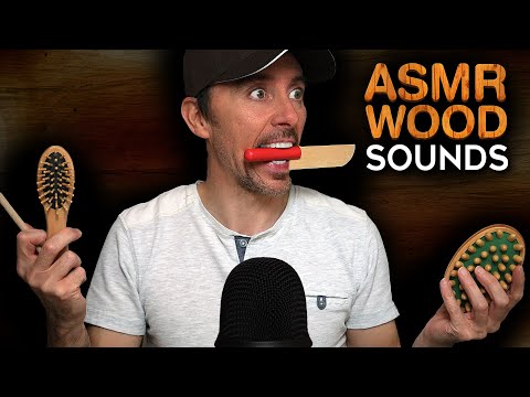 [ASMR] Wood Sounds ~ Tapping Brushing Handling Scratching ~ For You To Sleep or Relax