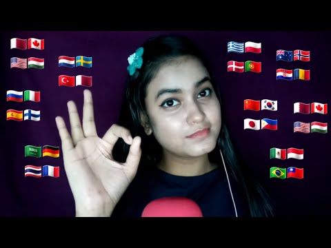 ASMR *Excellent* in Different Languages with Mouth Sounds