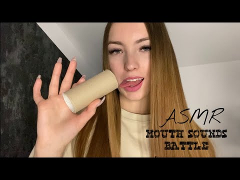 ASMR | tingly mouth sounds battle with @emily asmr 💥