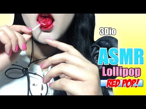 ASMR Lollipop Red Pop Vegan - 3dio binaural