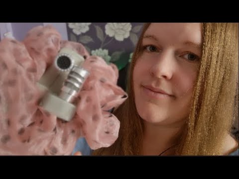 ASMR Scrunchie Over The Zoom Mic, Mouth Sounds, Head Massage (NO TALKING)