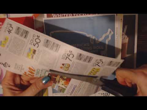 ASMR Request ~ Clipping Coupons & Whispered Coupon Description / Sorting