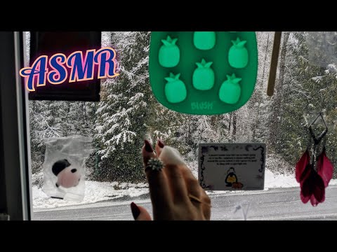 ASMR But I Taped Things to a Snowy Window