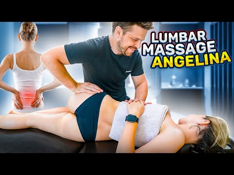ASMR LUMBAR MASSAGE AND CHIROPRACTIC ADJUSTMENT TO RELIEVE BACK PAIN