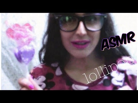 WHISPER ASMR LOLLIPOP & MOUTH SOUNDS ~~~~ EATING SOUNDS~  CRINKLY SOUNDS ~