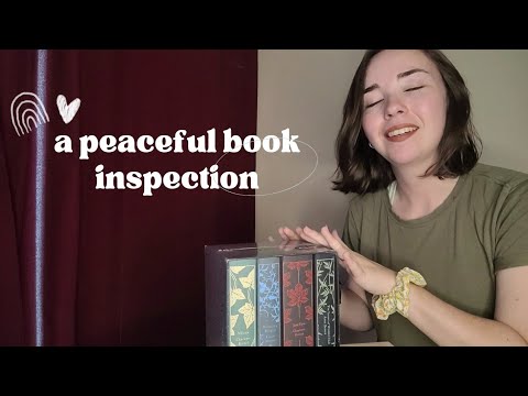 ASMR Book Inspection 🧡 Gift Unboxing, Crinkles