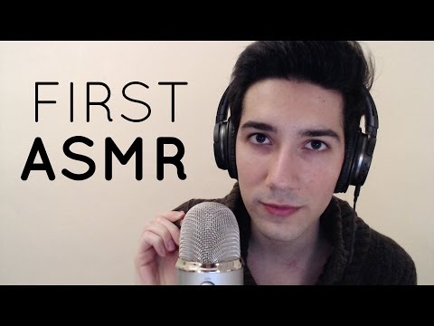 ASMR Mic Brushing and Whispering (First Video)