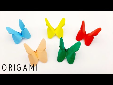 折り紙の小さな蝶 How To Make an Easy Origami little butterfly