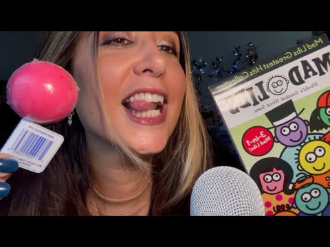 ASMR Jaw Breakers Lollipop and Mad Libs