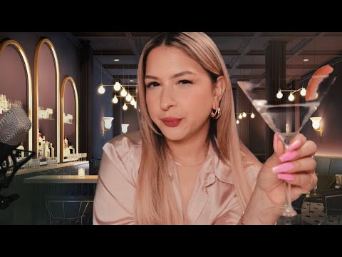 ASMR Toxic friend exposes herself at the Bar🍸🤭 (bartender pov)