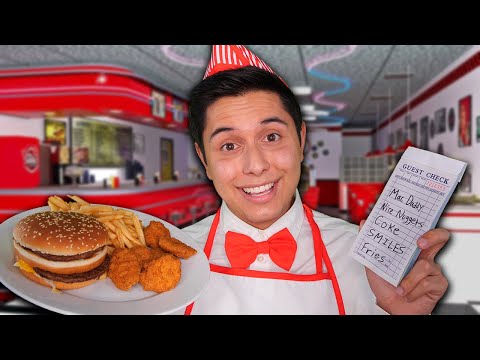 ASMR | 1950's Friendly Diner Waiter Role Play