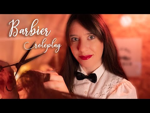 ASMR FR | Roleplay Barbier réaliste💈Rasage/Coiffure/Coupe/Massage ✂️ (layered sounds)