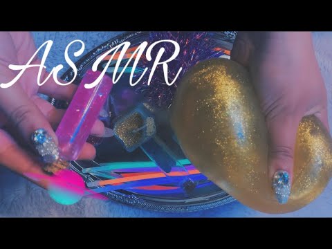 ASMR | Tapping on Foreign Objects From Different Planets 🪐| chewing candy + squishies + jar tapping