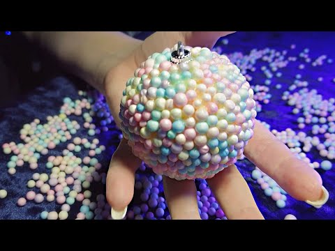 Foam Ornament ASMR * Squeezing * Sorting * Tapping