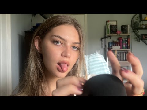 ASMR | Mouth Sounds, Inaudible Whispers, Hand Movements, Tapping, Visuals, For Sleep,For Relaxation