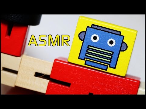 163. Silent Unboxing and Puzzle: Wooden Transformbot - SOUNDsculptures - ASMR