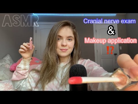 Doing your makeup & giving you a cranial nerve exam roleplay ⁉️ ( Tingly )