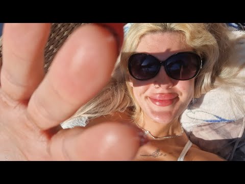 ASMR quick tingly camera tapping in the sun 🌞