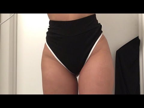 ASMR - Thigh high socks and short shorts scratching