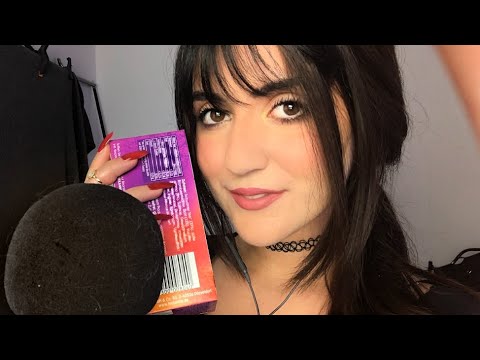ASMR slow whispering w/ light tapping on my monthly favorites