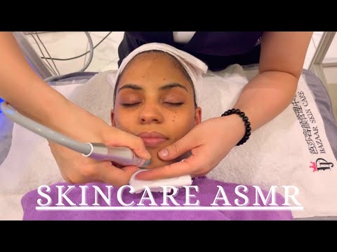 Relaxing facial + mini massage + soft music (ASMR)